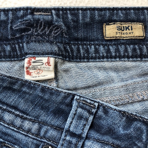 Silver Jeans Blue Suki Straight Leg Jeans Size 29 - Picture 6 of 13